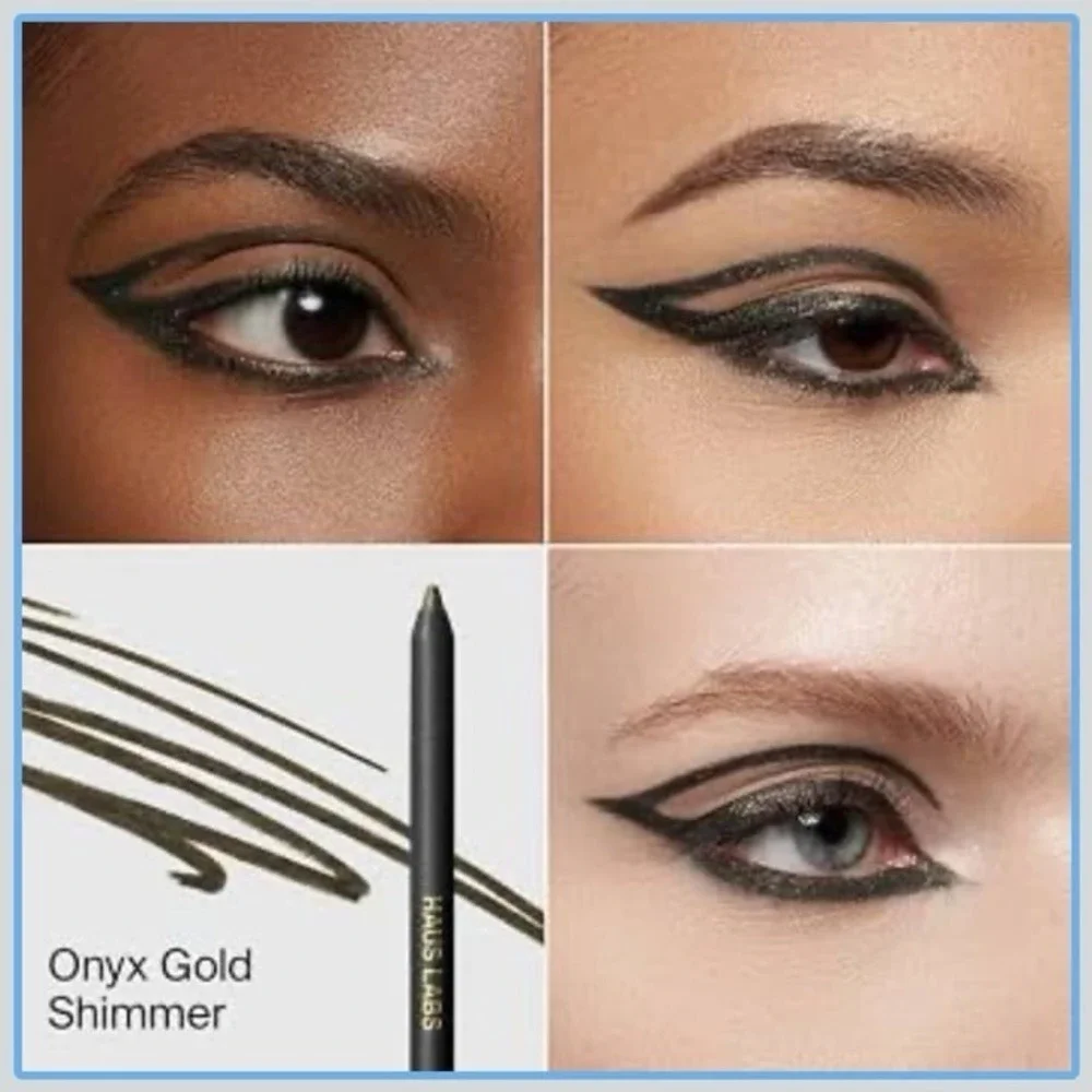 HAUS LABS by Lady Gaga Optic Intensity Eco Gel Eyeliner Pencil Onyx Gold Shimmer